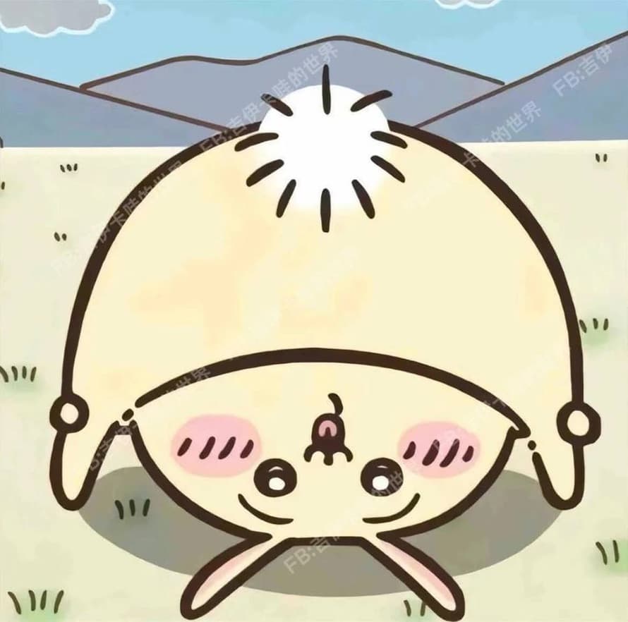 Cute rabbit character playing